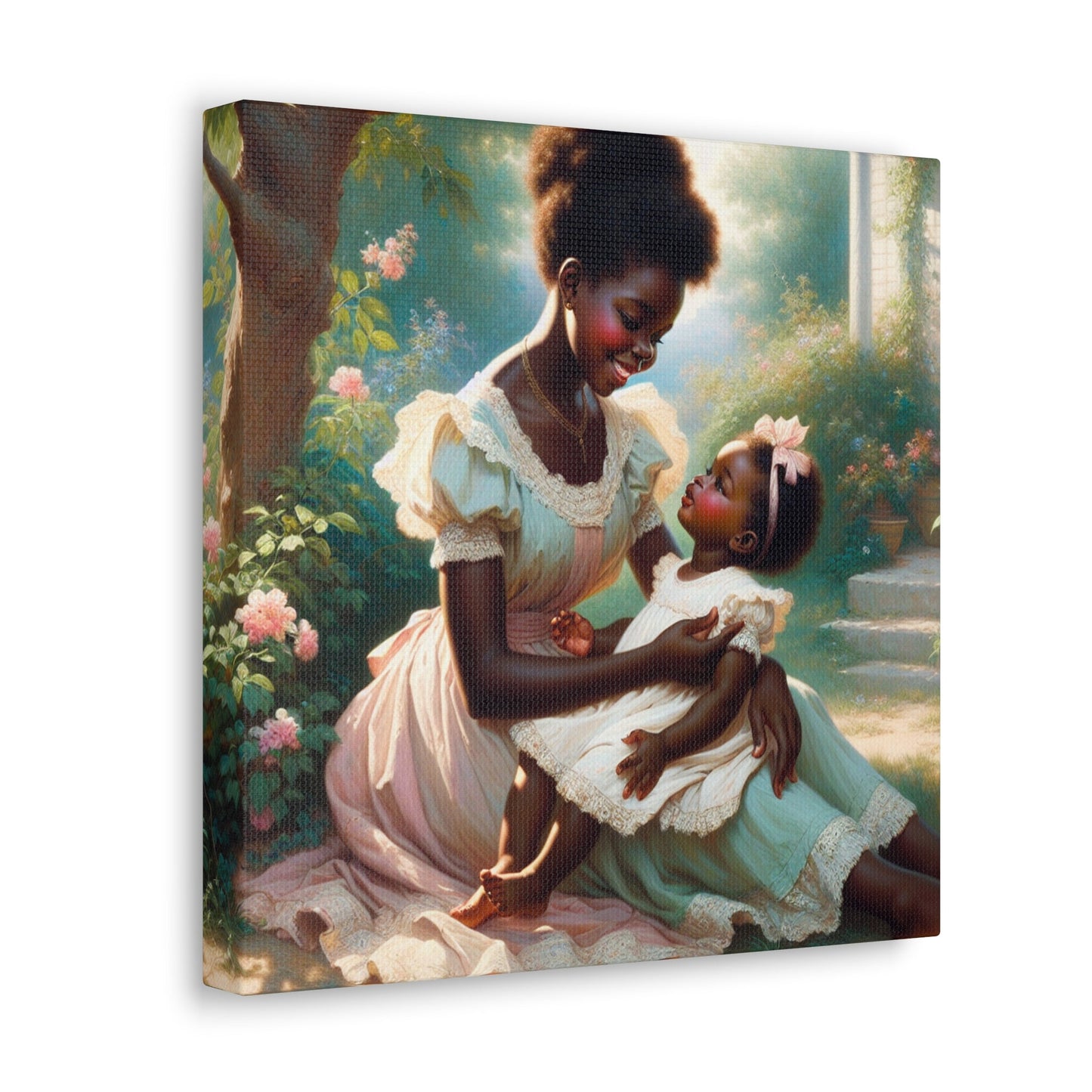 "Bonded Serenity: Garden Love" - Canvas - Authentic4Us