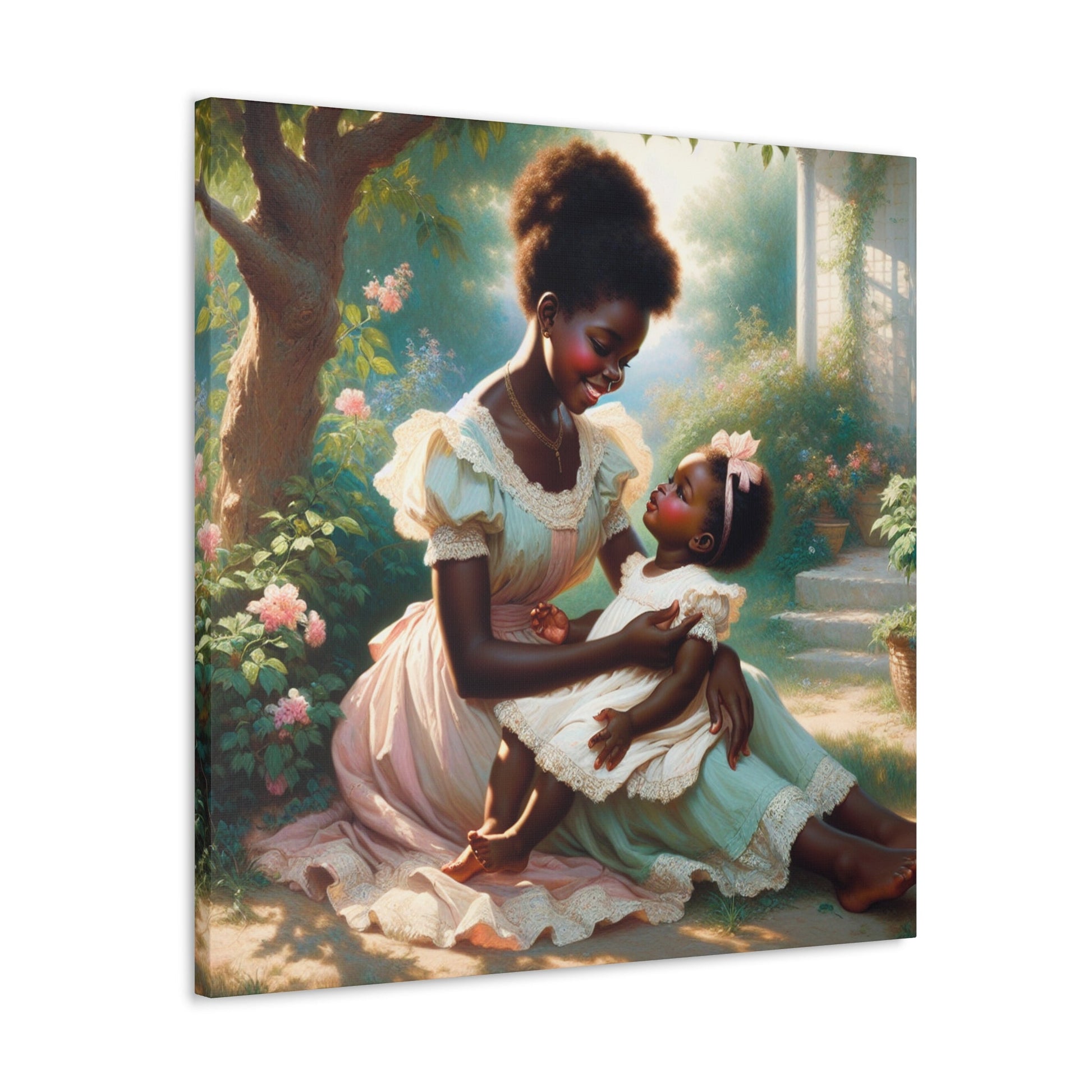 "Bonded Serenity: Garden Love" - Canvas - Authentic4Us