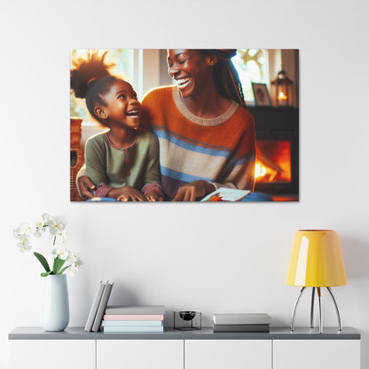 "Bound by Love: A Cozy Moment" - Canvas - Authentic4Us