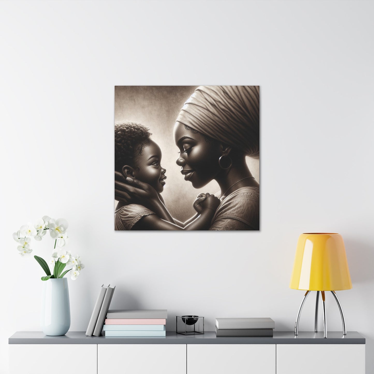 "Bound by Love: A Monochrome Moment" - Canvas - Authentic4Us