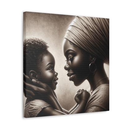 "Bound by Love: A Monochrome Moment" - Canvas - Authentic4Us