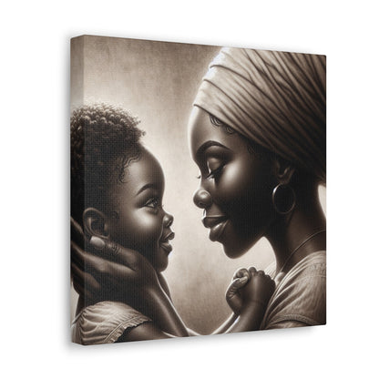 "Bound by Love: A Monochrome Moment" - Canvas - Authentic4Us