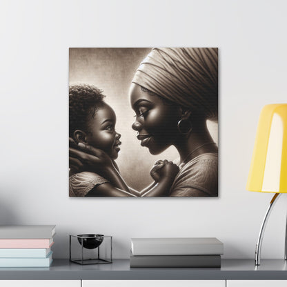 "Bound by Love: A Monochrome Moment" - Canvas - Authentic4Us