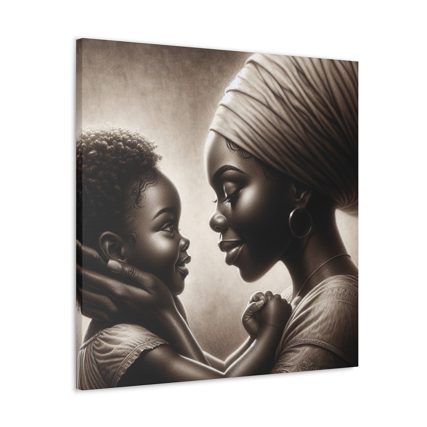 "Bound by Love: A Monochrome Moment" - Canvas - Authentic4Us