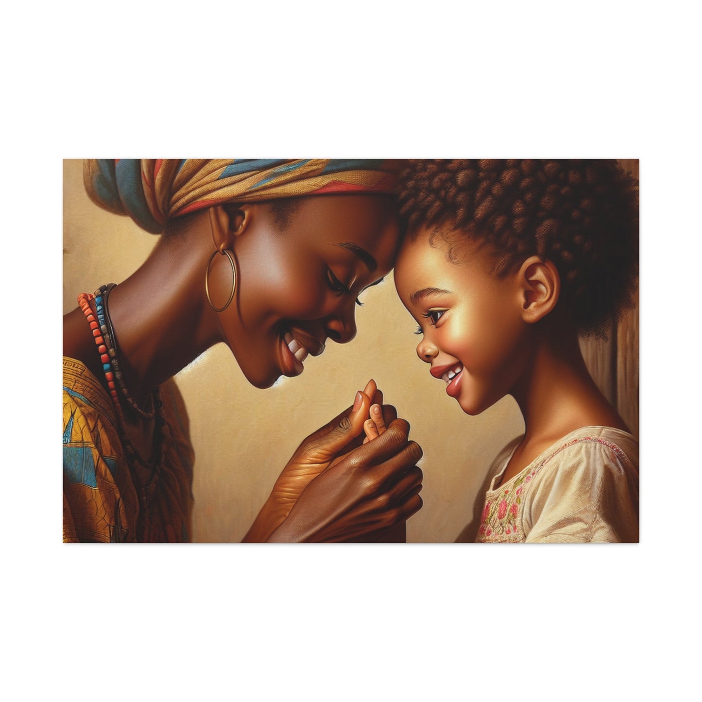 "Bound by Love: A Tender Embrace" - Canvas - Authentic4Us