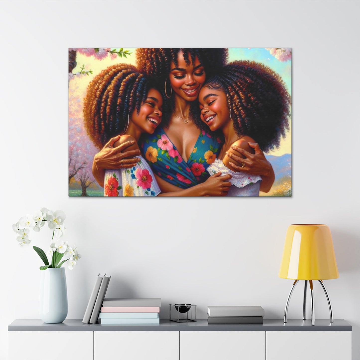 "Bound by Love: Spring's Embrace" - Canvas - Authentic4Us