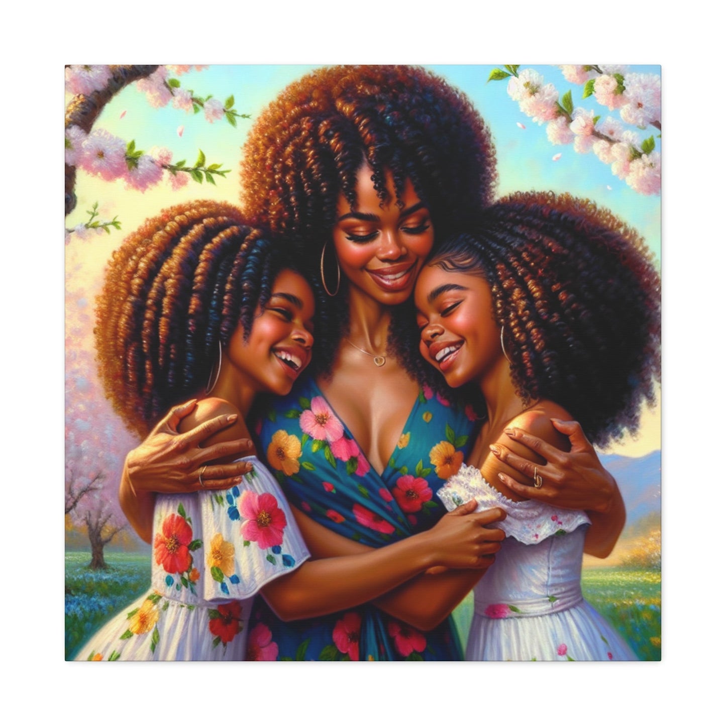 "Bound by Love: Spring's Embrace" - Canvas - Authentic4Us