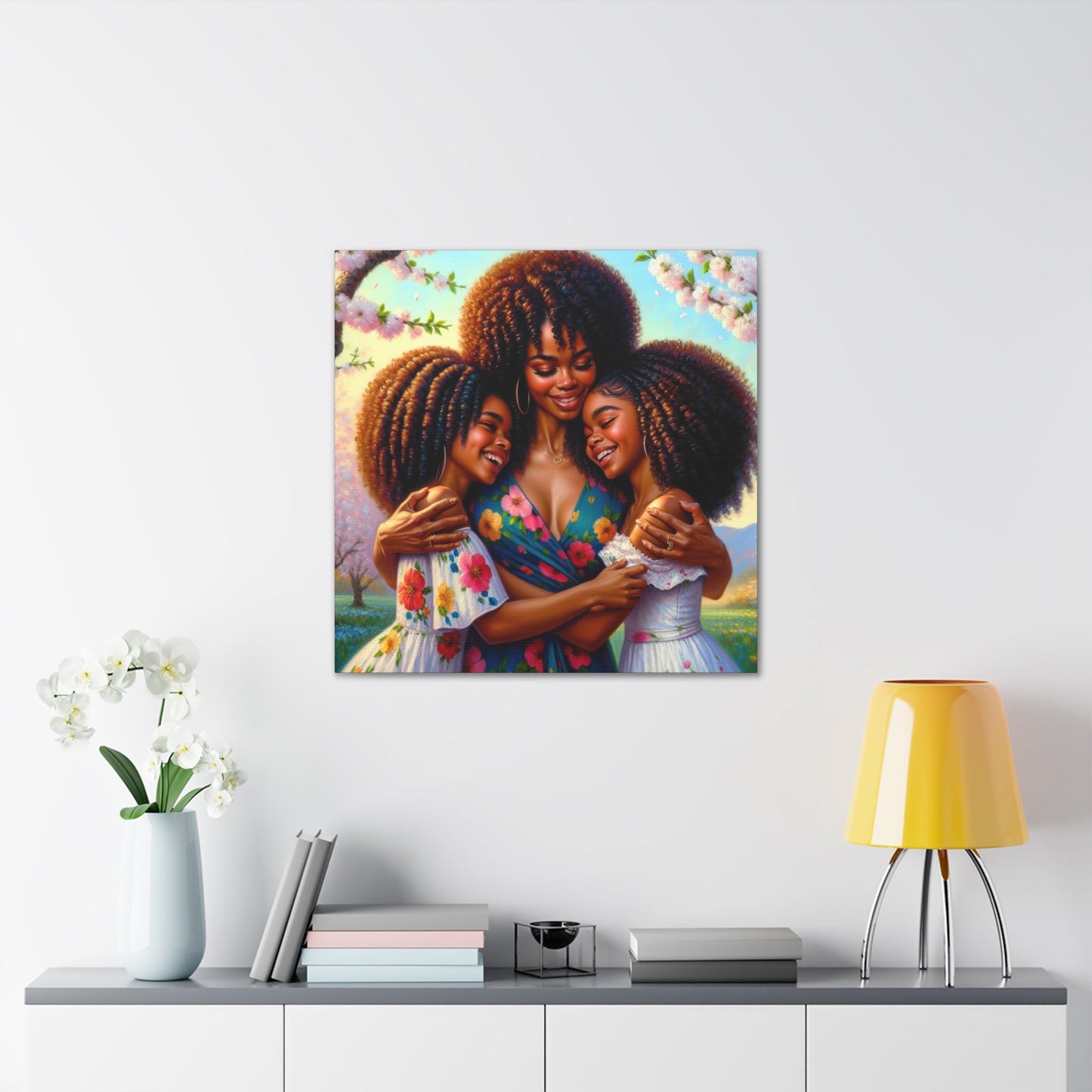 "Bound by Love: Spring's Embrace" - Canvas - Authentic4Us