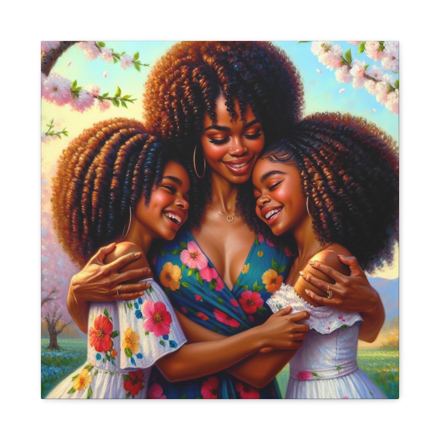 "Bound by Love: Spring's Embrace" - Canvas - Authentic4Us