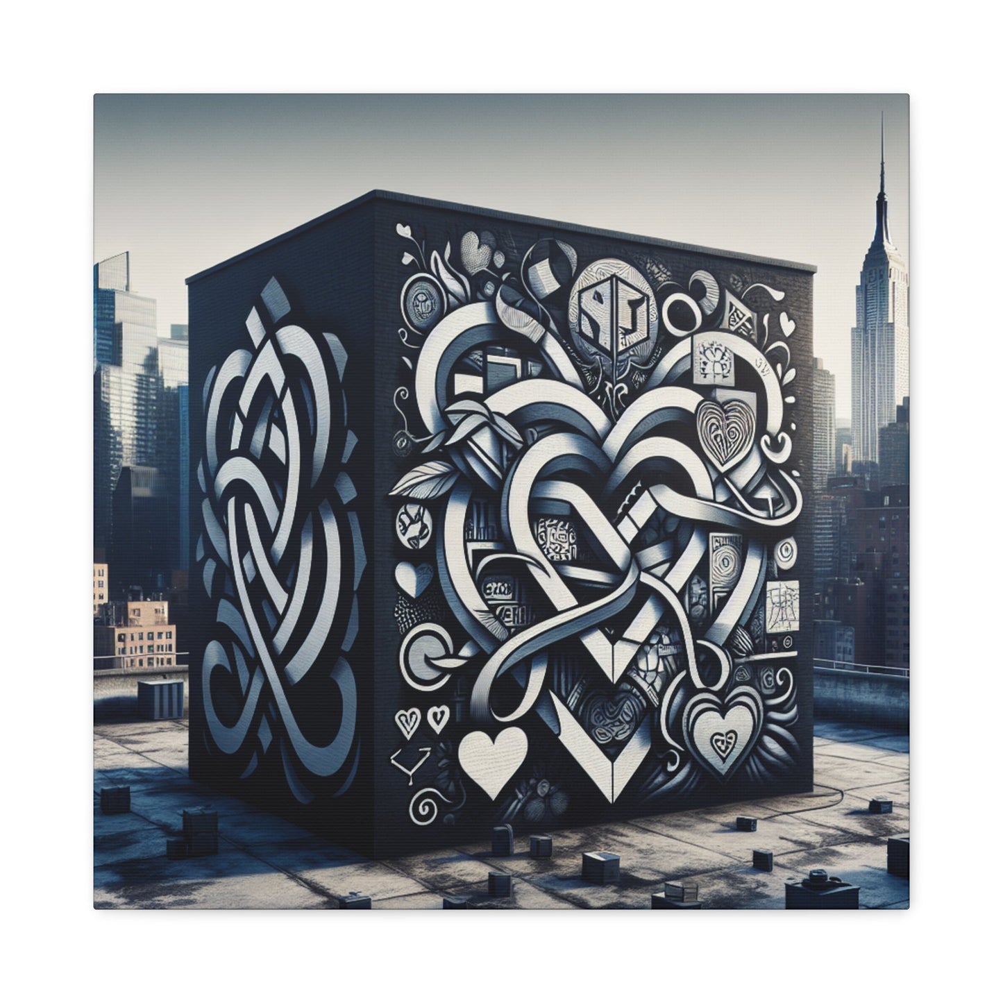 "Celtic Cubic Urban Mural" - Canvas - Authentic4Us