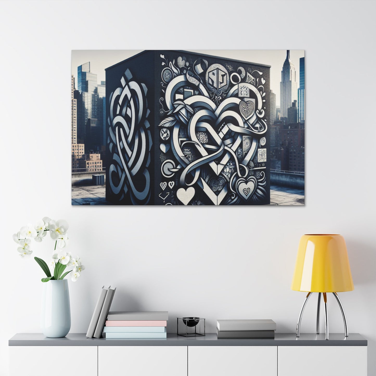 "Celtic Cubic Urban Mural" - Canvas - Authentic4Us