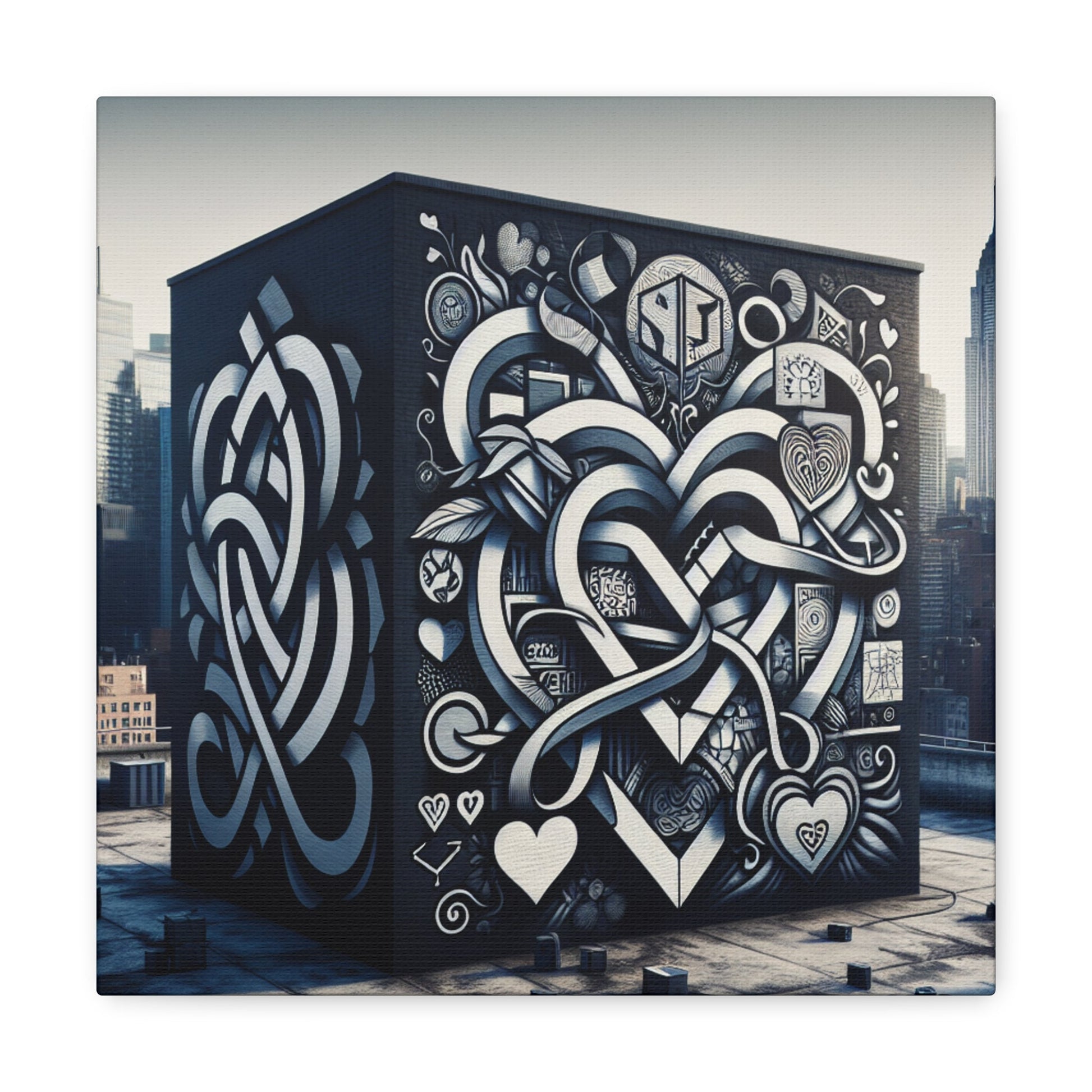 "Celtic Cubic Urban Mural" - Canvas - Authentic4Us