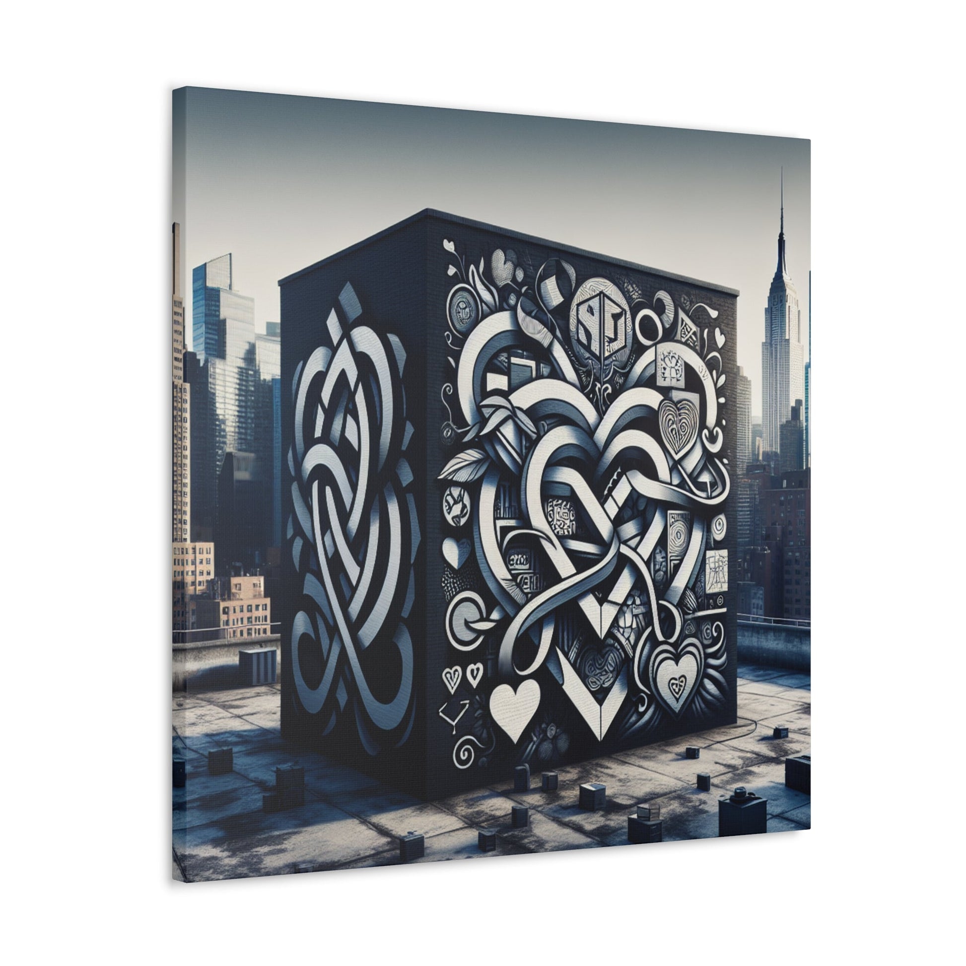 "Celtic Cubic Urban Mural" - Canvas - Authentic4Us