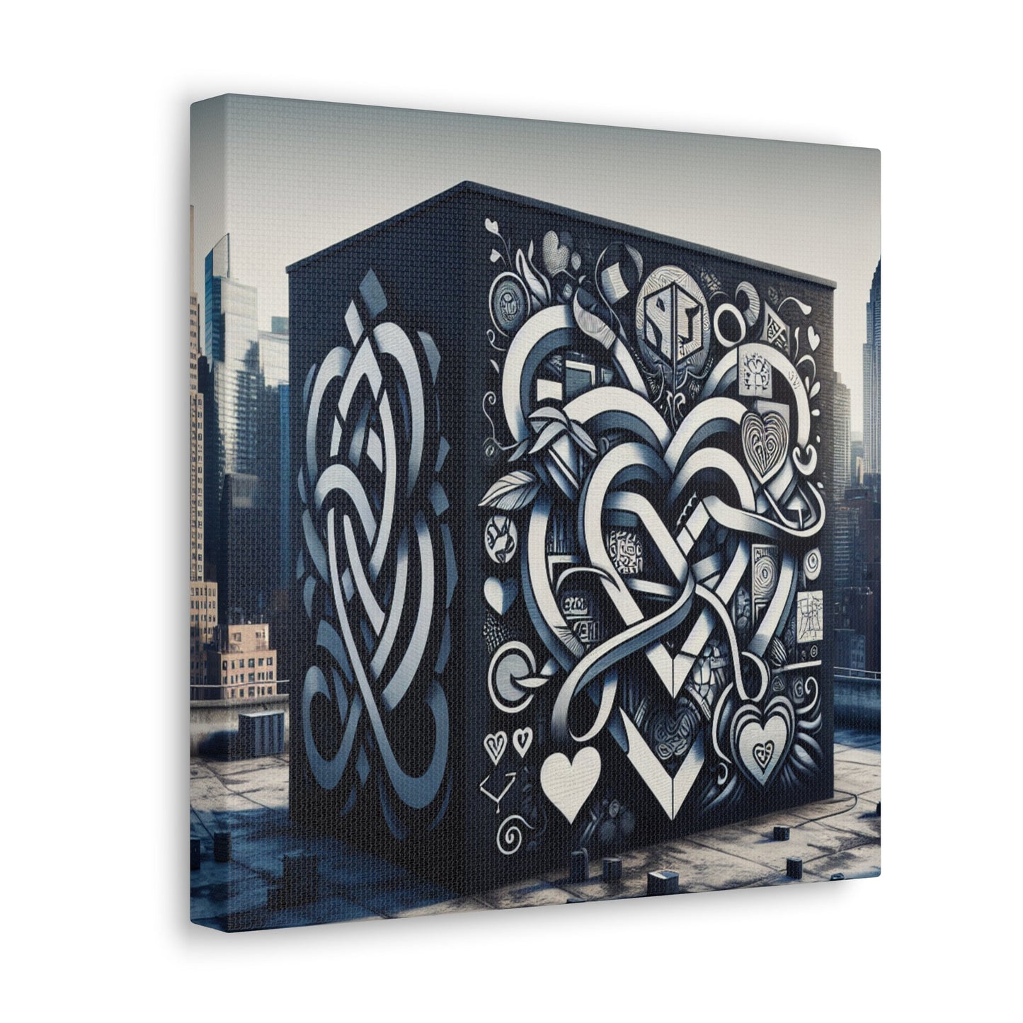 "Celtic Cubic Urban Mural" - Canvas - Authentic4Us