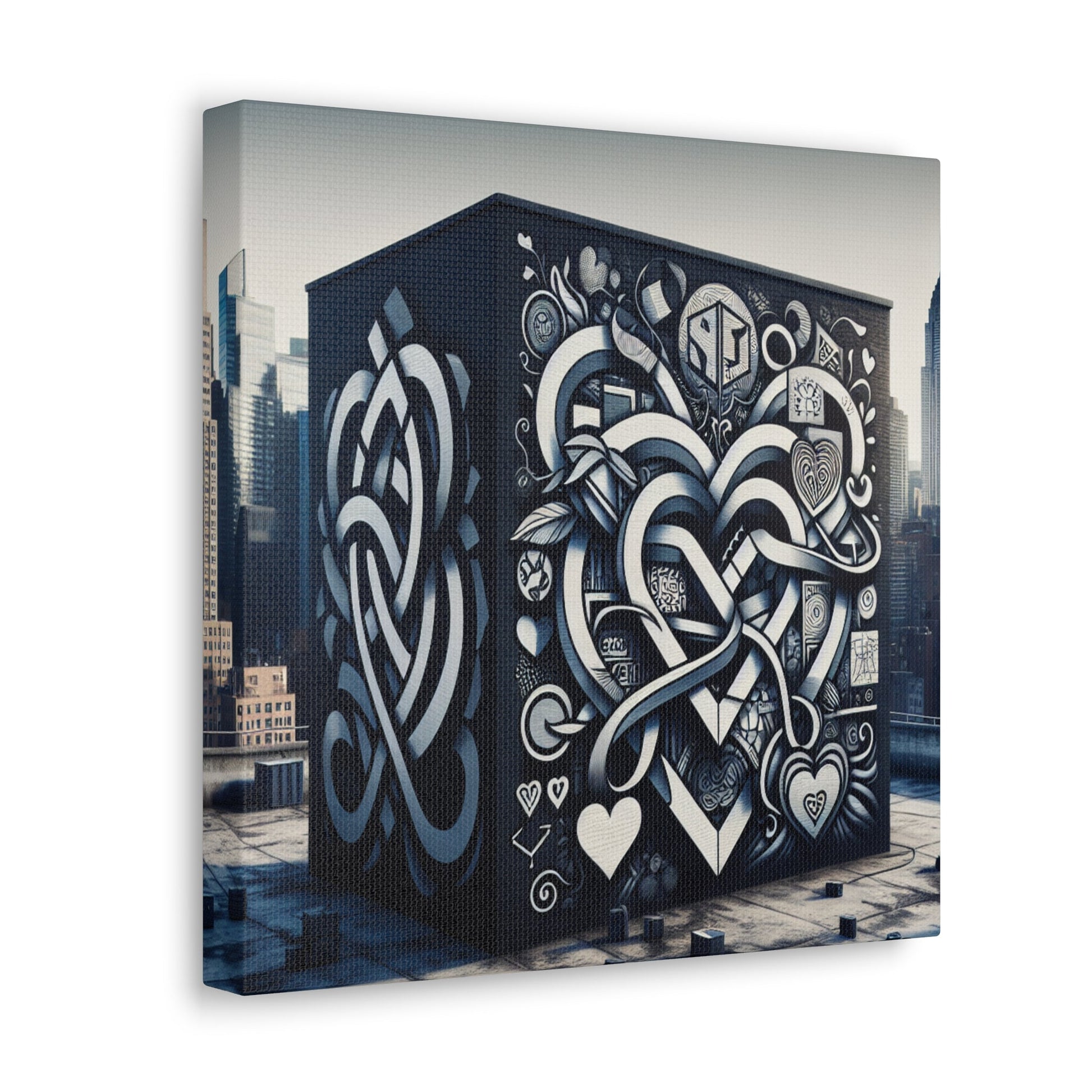 "Celtic Cubic Urban Mural" - Canvas - Authentic4Us