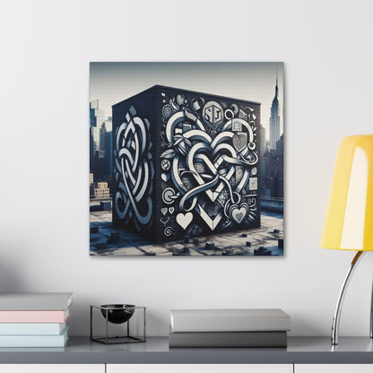 "Celtic Cubic Urban Mural" - Canvas - Authentic4Us