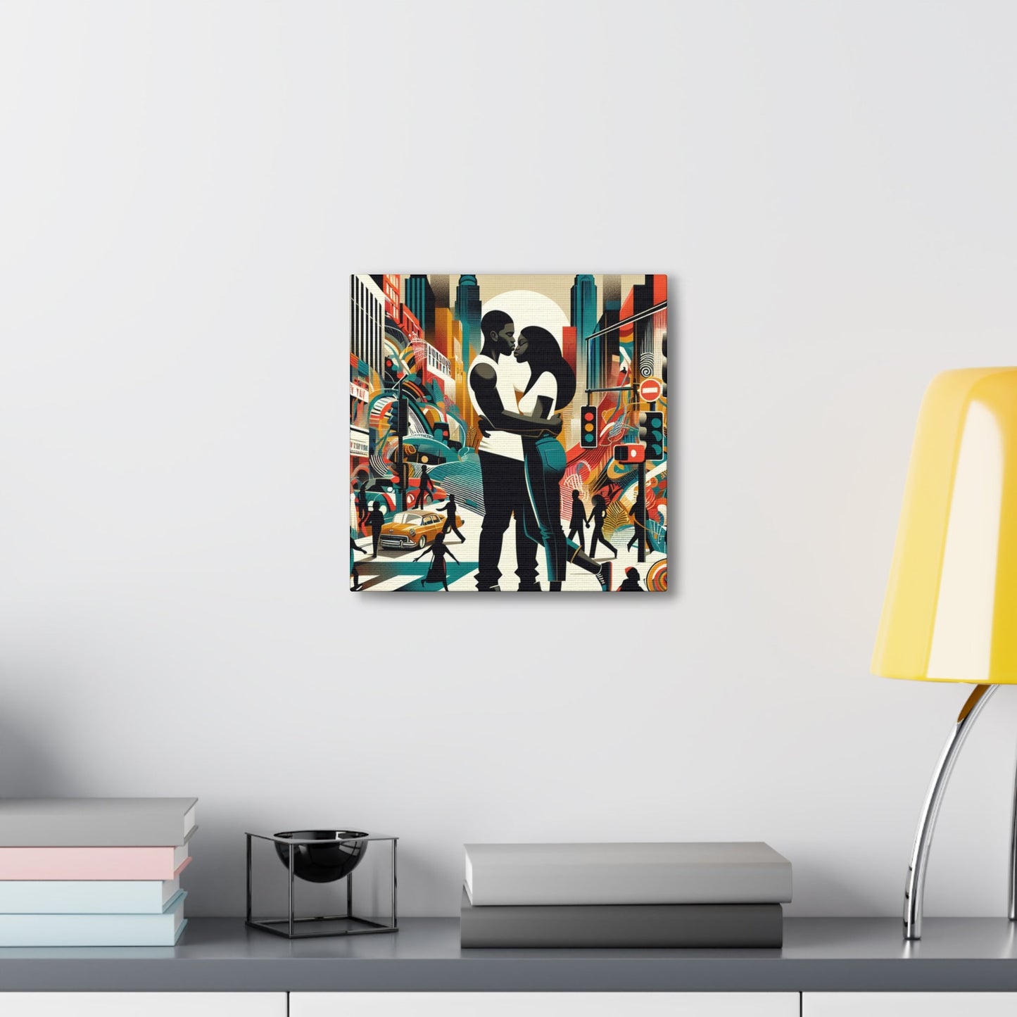 "City Love Embrace: Retro Urban" - Canvas - Authentic4Us