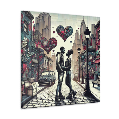 "City Love: Embracing Urban Romance" - Canvas - Authentic4Us