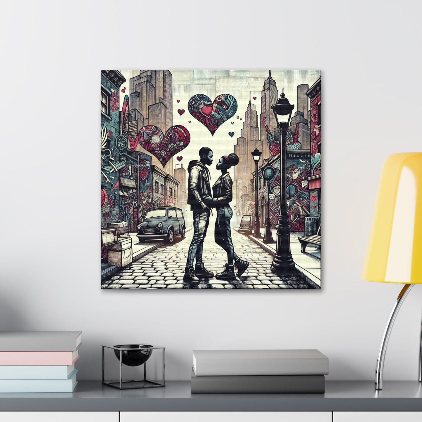 "City Love: Embracing Urban Romance" - Canvas - Authentic4Us