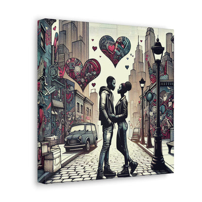 "City Love: Embracing Urban Romance" - Canvas - Authentic4Us