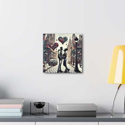 "City Love: Embracing Urban Romance" - Canvas - Authentic4Us