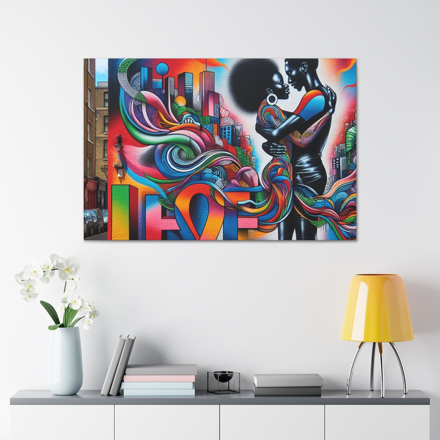 "Colorful Embrace of Love" - Canvas - Authentic4Us