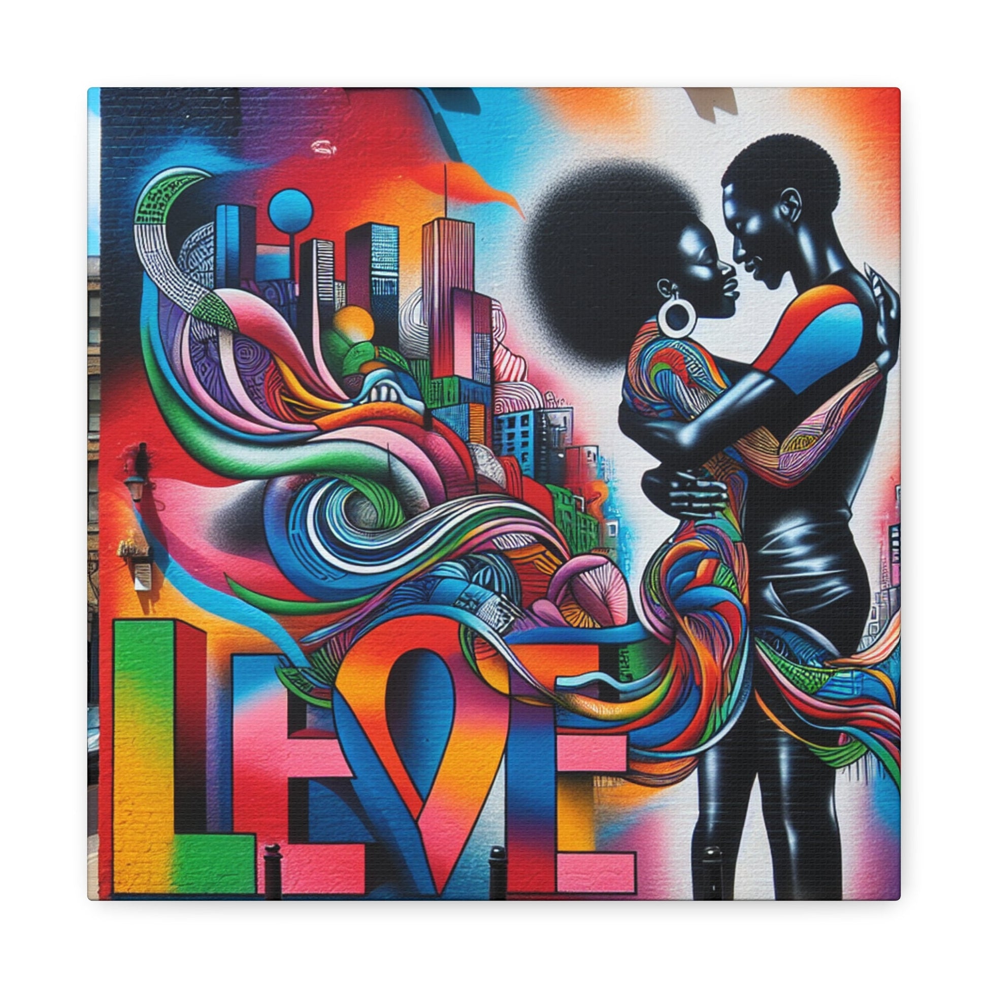 "Colorful Embrace of Love" - Canvas - Authentic4Us