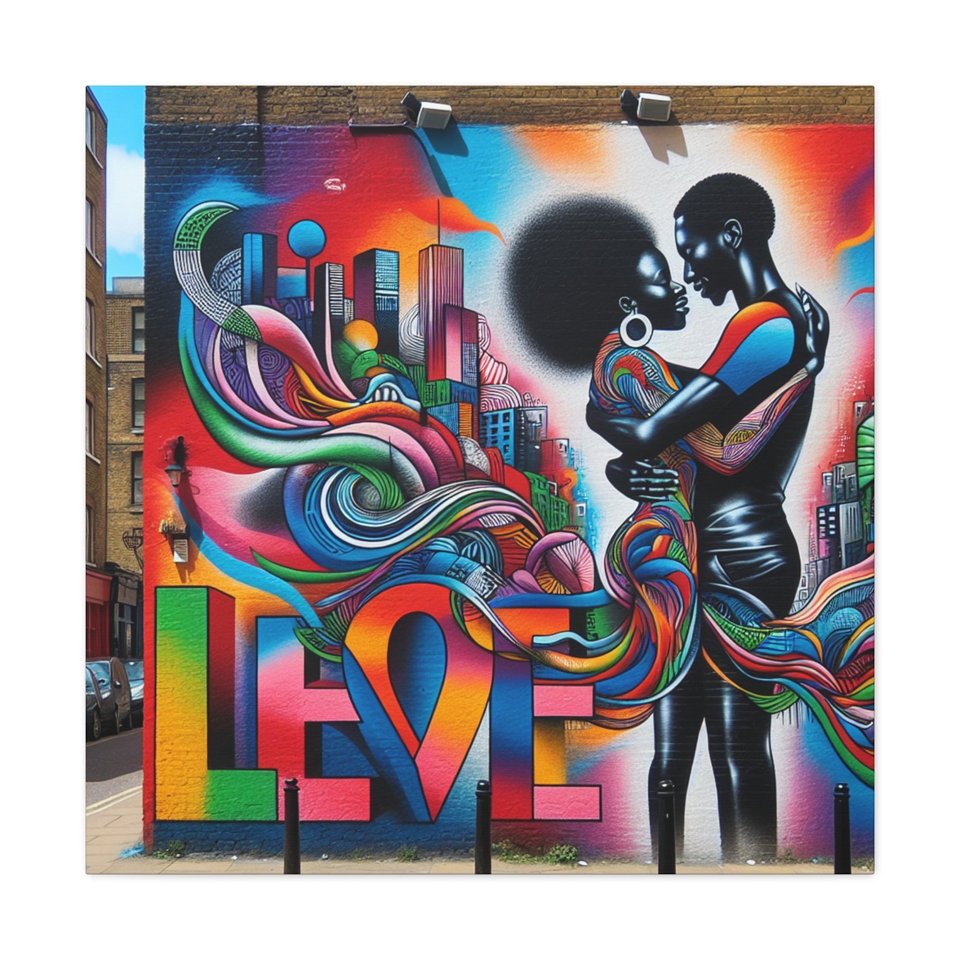 "Colorful Embrace of Love" - Canvas - Authentic4Us