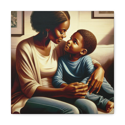 "Cosmic Connection: A Mother's Love" - Canvas - Authentic4Us