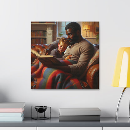 "Cozy Bond: Storytime Serenity" - Canvas - Authentic4Us