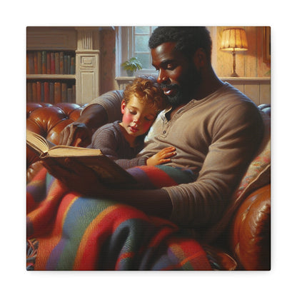 "Cozy Bond: Storytime Serenity" - Canvas - Authentic4Us