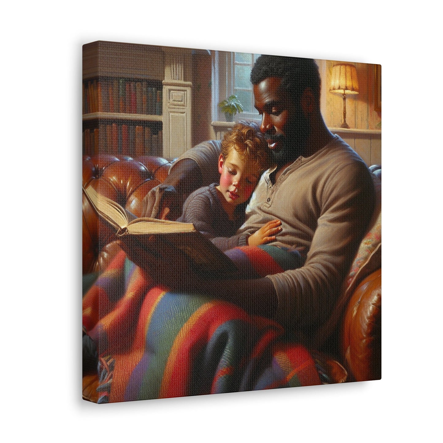 "Cozy Bond: Storytime Serenity" - Canvas - Authentic4Us