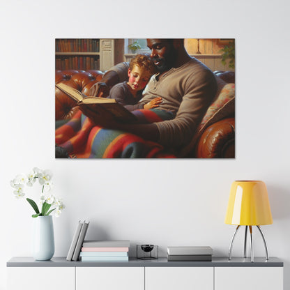 "Cozy Bond: Storytime Serenity" - Canvas - Authentic4Us