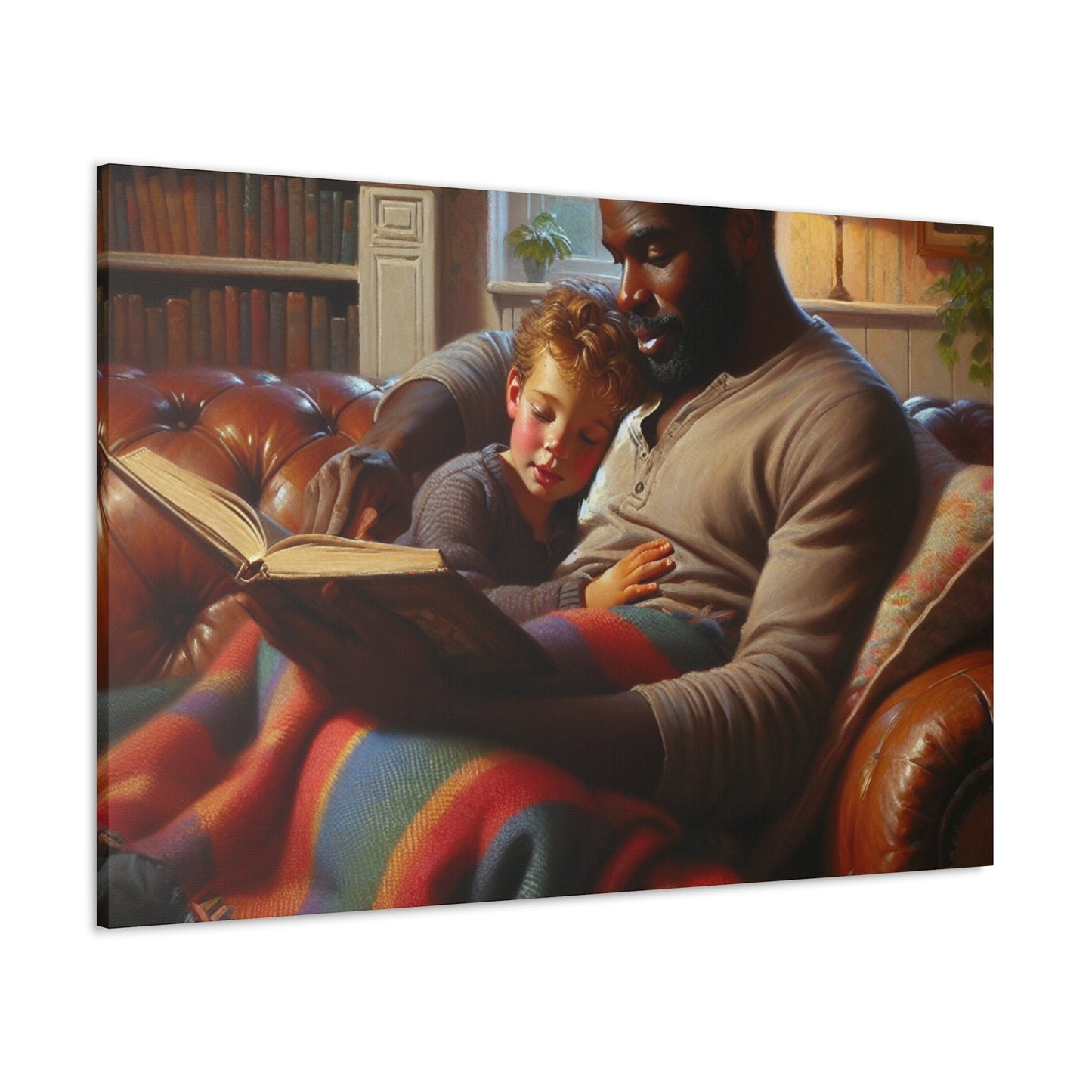 "Cozy Bond: Storytime Serenity" - Canvas - Authentic4Us