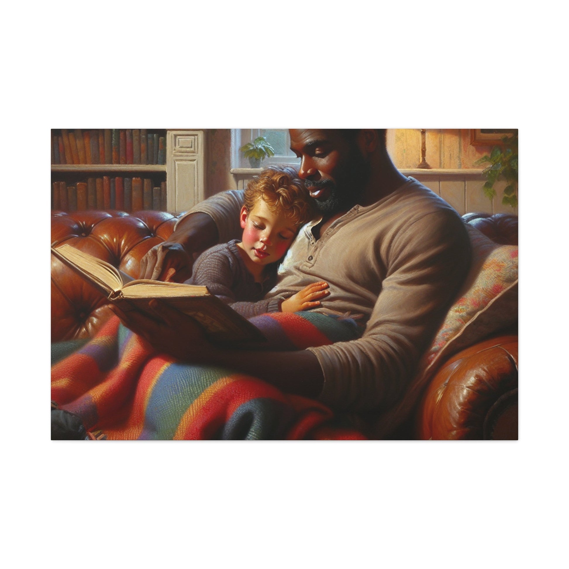 "Cozy Bond: Storytime Serenity" - Canvas - Authentic4Us