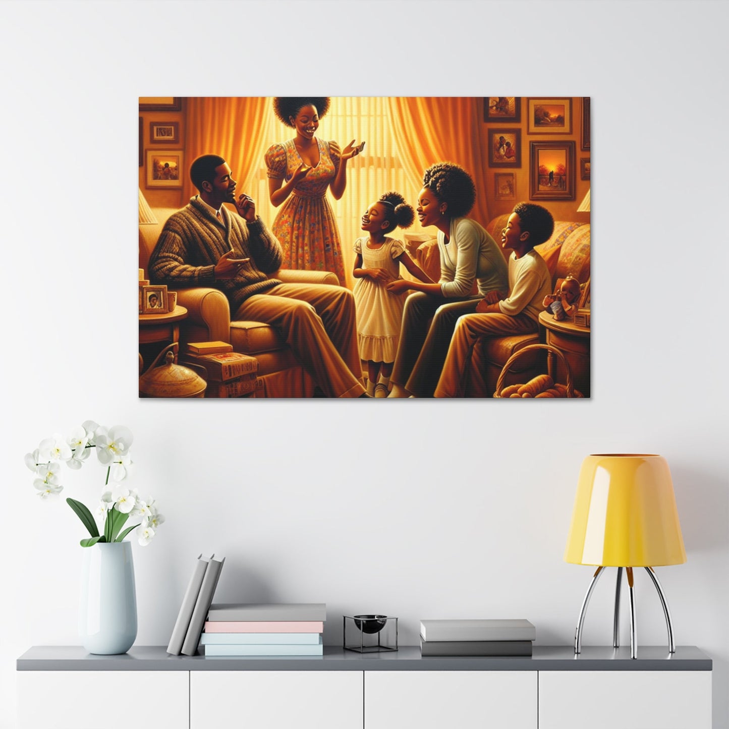 "Cozy Family Gathering" - Canvas - Authentic4Us