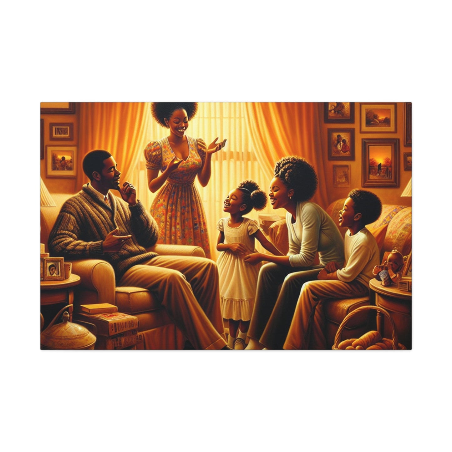 "Cozy Family Gathering" - Canvas - Authentic4Us