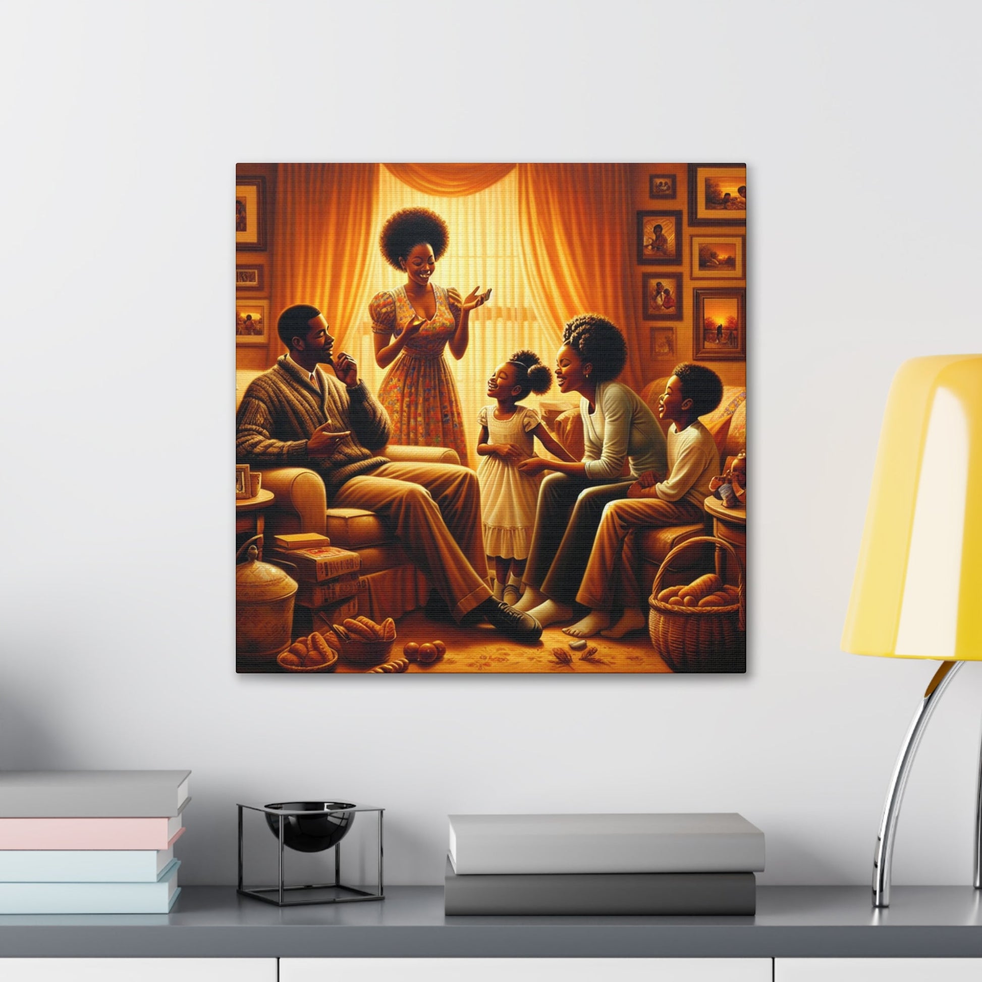 "Cozy Family Gathering" - Canvas - Authentic4Us