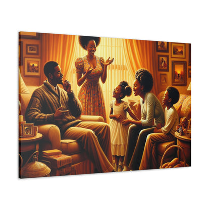 "Cozy Family Gathering" - Canvas - Authentic4Us