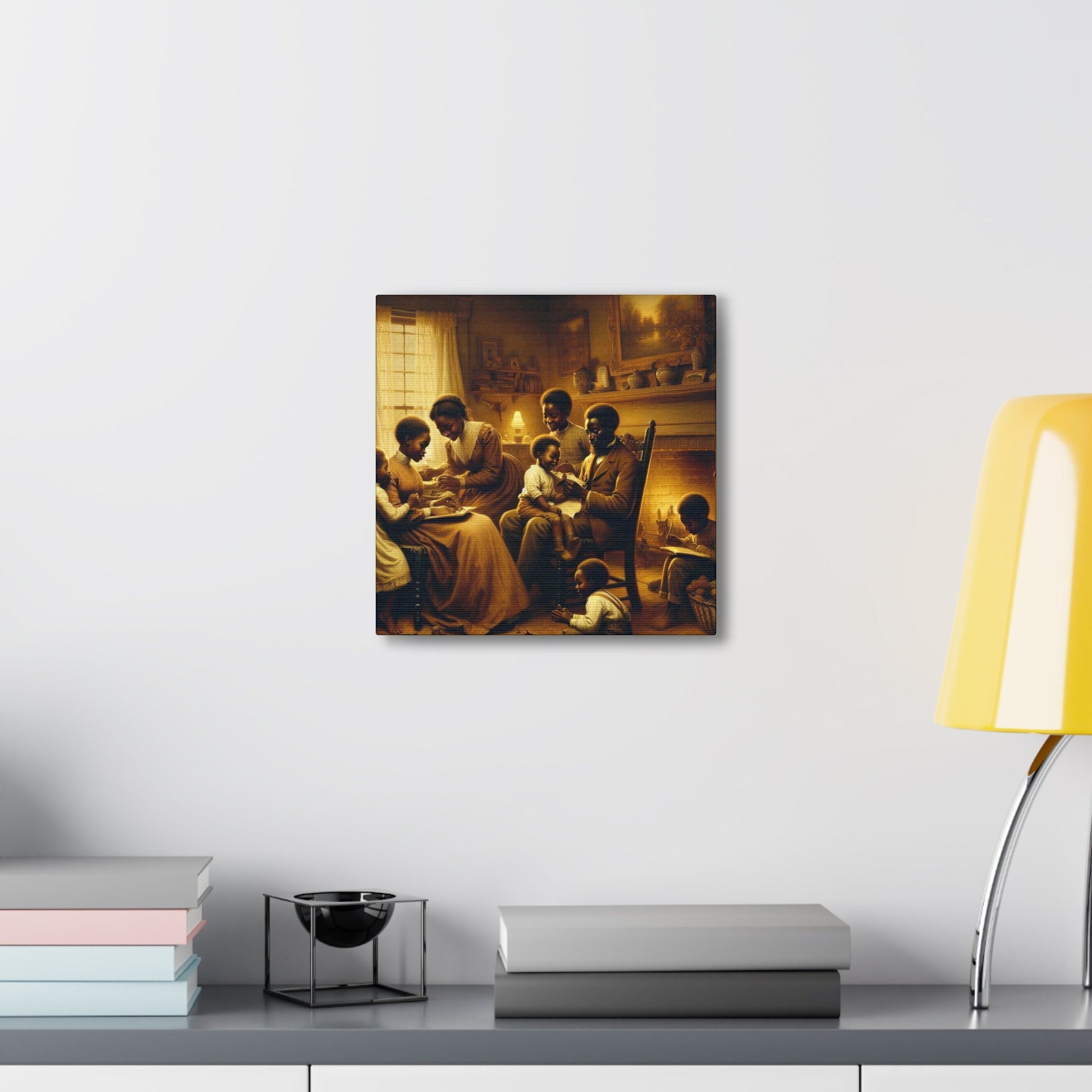 "Cozy Family Moments: A Serene Domestic Scene" - Canvas - Authentic4Us