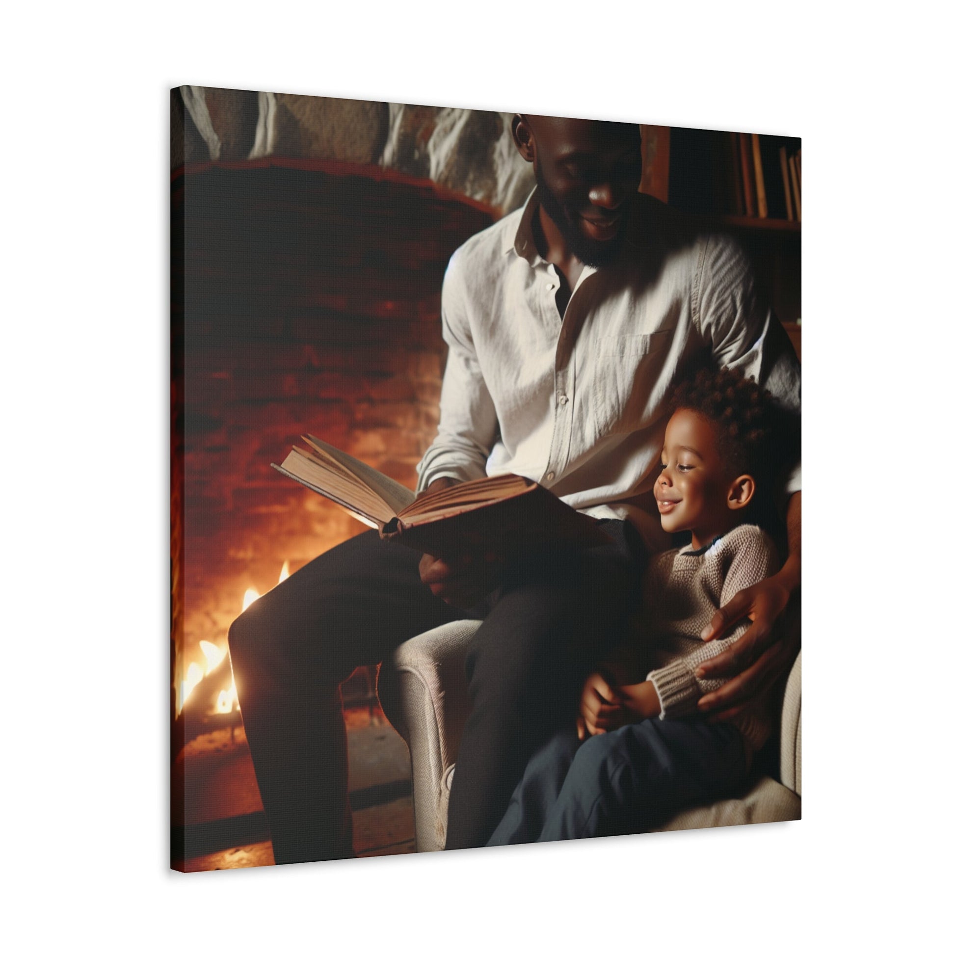 "Cozy Family Reading Time" - Canvas - Authentic4Us