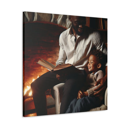 "Cozy Family Reading Time" - Canvas - Authentic4Us