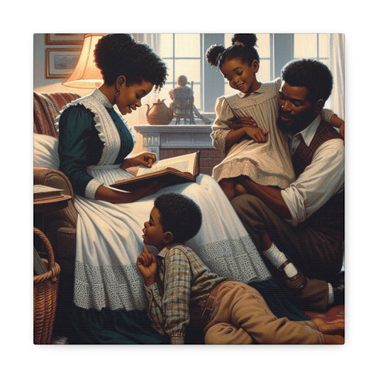 "Cozy Family Reading Time" - Canvas - Authentic4Us