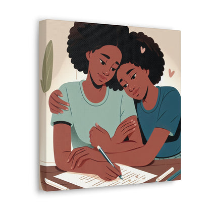 "Creative Connection: Writing Together" - Canvas - Authentic4Us