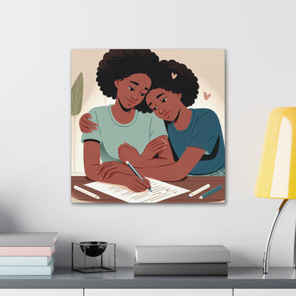 "Creative Connection: Writing Together" - Canvas - Authentic4Us