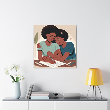 "Creative Connection: Writing Together" - Canvas - Authentic4Us