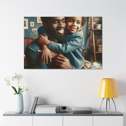 "Daddy's Warm Embrace Canvas" - Canvas - Authentic4Us