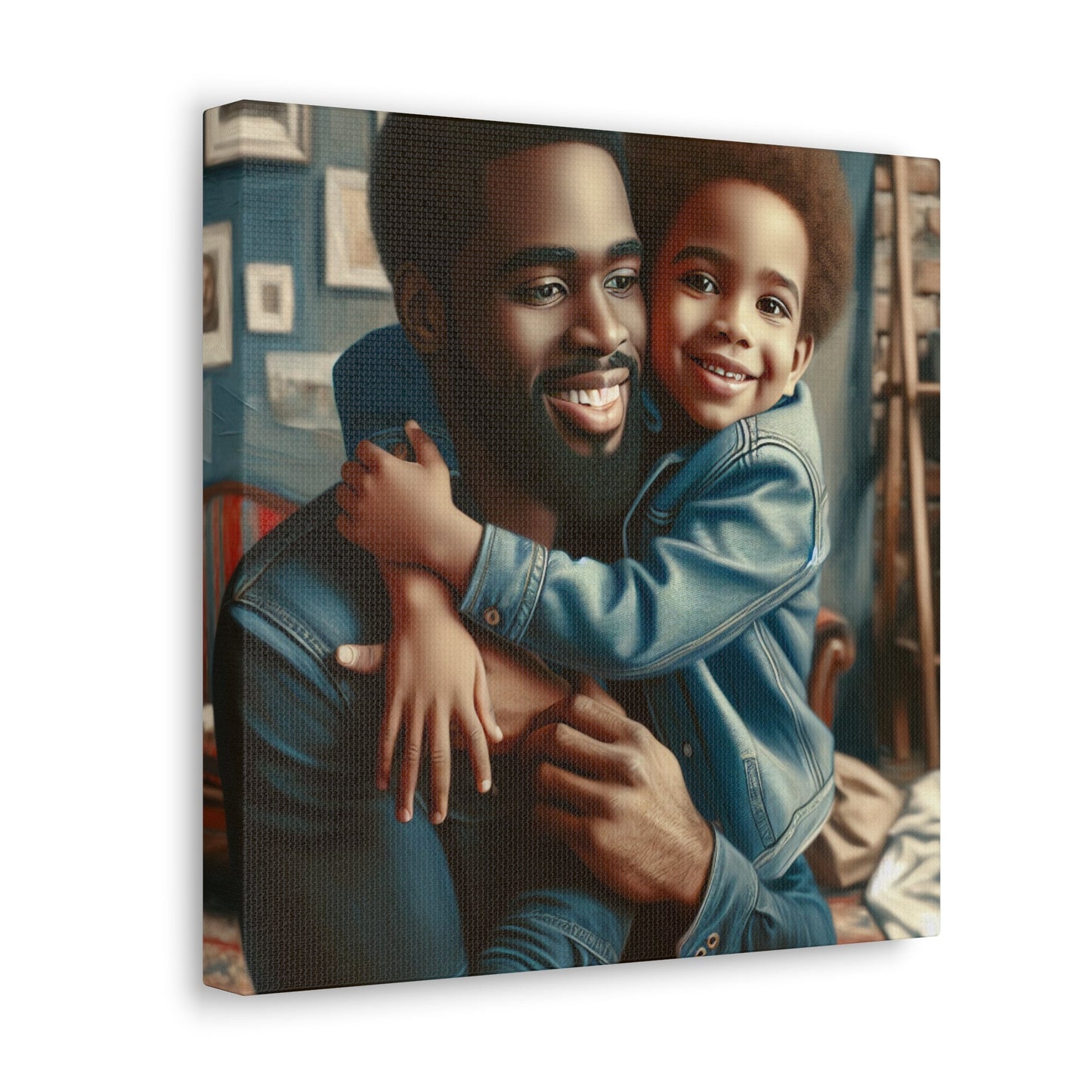 "Daddy's Warm Embrace Canvas" - Canvas - Authentic4Us