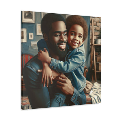 "Daddy's Warm Embrace Canvas" - Canvas - Authentic4Us