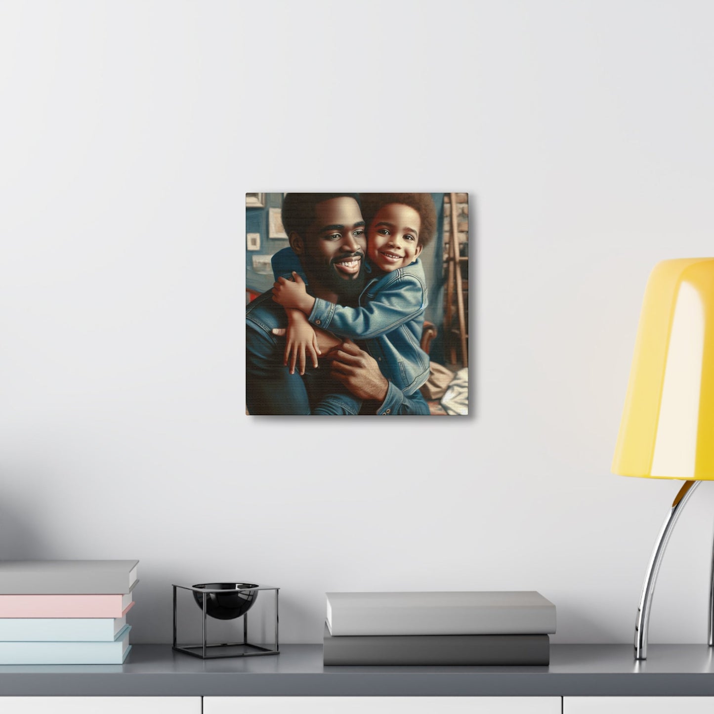 "Daddy's Warm Embrace Canvas" - Canvas - Authentic4Us